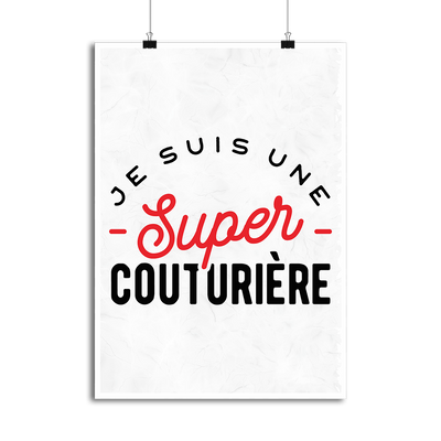 Affiche une super couturière
