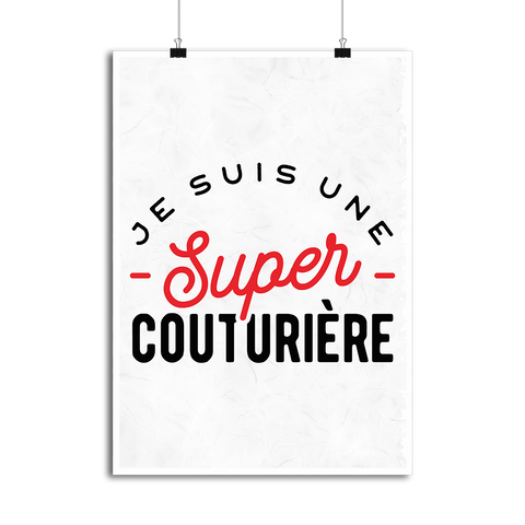 Affiche une super couturière