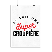 Affiche une super croupière