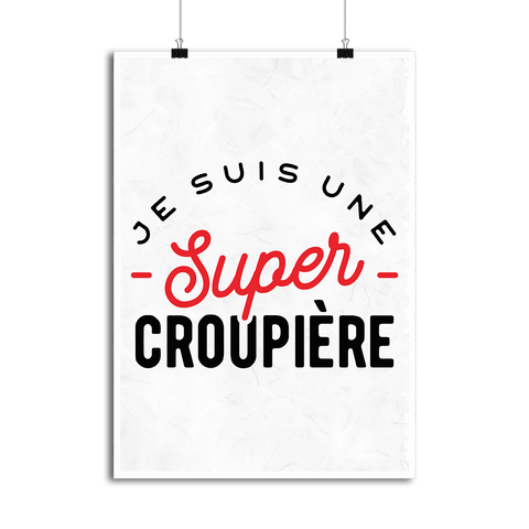 Affiche une super croupière