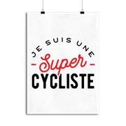 Affiche une super cycliste