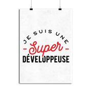 Affiche une super développeuse