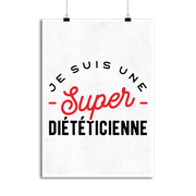 Affiche une super diététicienne