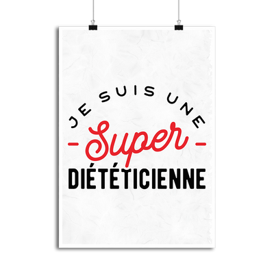 Affiche une super diététicienne