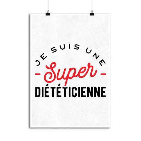 Affiche une super diététicienne