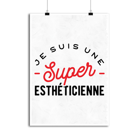 Affiche une super esthéticienne