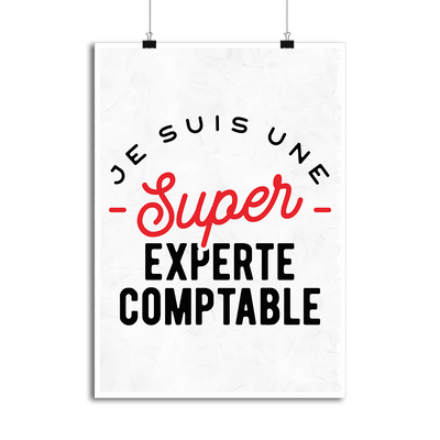 Affiche une super experte comptable