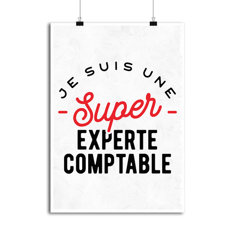 Affiche une super experte comptable