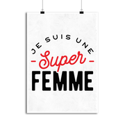 Affiche une super femme