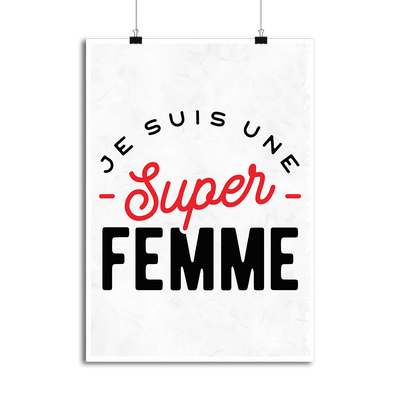 Affiche une super femme