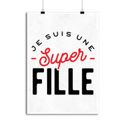 Affiche une super fille