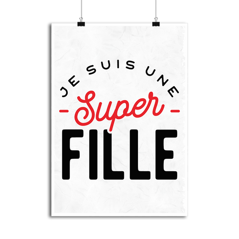 Affiche une super fille