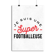 Affiche une super footballeuse