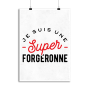Affiche une super forgeronne