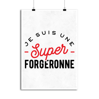 Affiche une super forgeronne