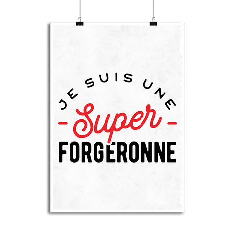Affiche une super forgeronne