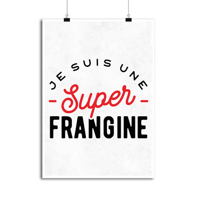 Affiche une super frangine