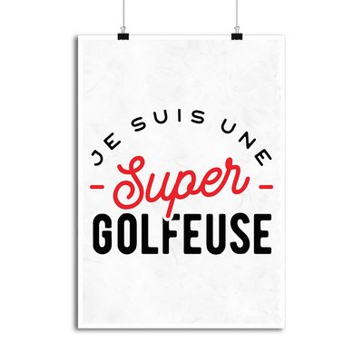 Affiche une super golfeuse