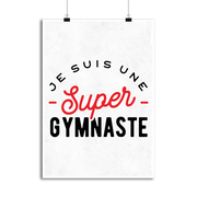 Affiche une super gymnaste