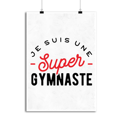 Affiche une super gymnaste