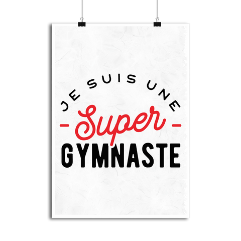 Affiche une super gymnaste