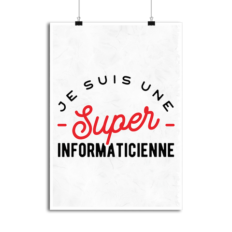 Affiche une super informaticienne
