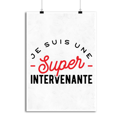 Affiche une super intervenante