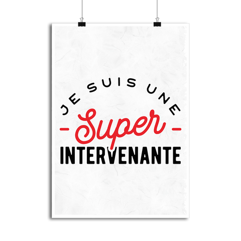 Affiche une super intervenante