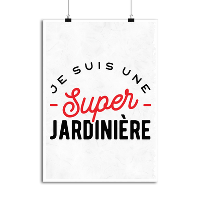 Affiche une super jardinière
