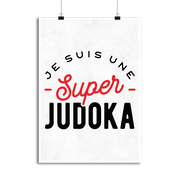 Affiche une super judoka