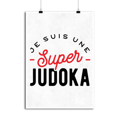 Affiche une super judoka