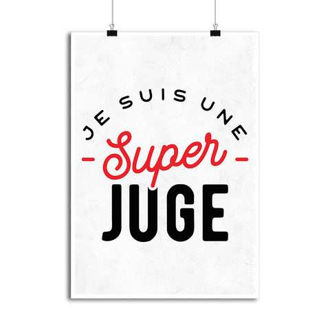 Affiche une super juge