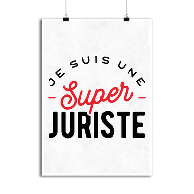 Affiche une super juriste