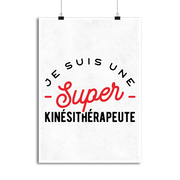 Affiche une super kinésithérapeute
