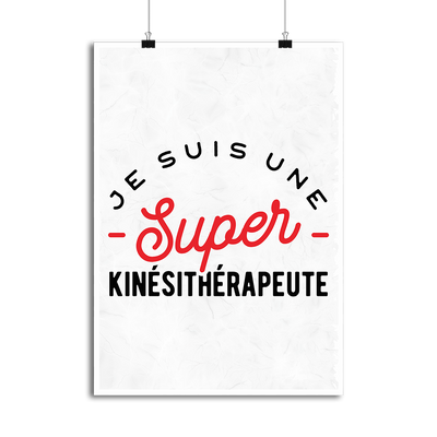 Affiche une super kinésithérapeute