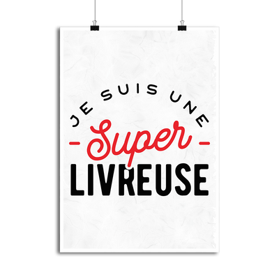 Affiche une super livreuse