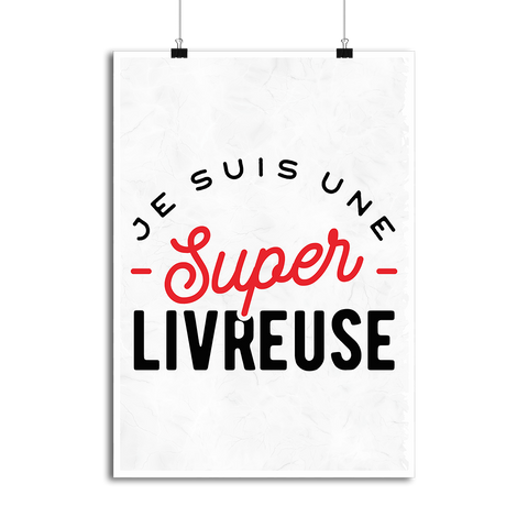 Affiche une super livreuse