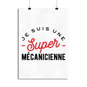 Affiche une super mécanicienne