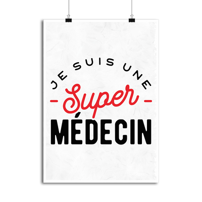 Affiche une super médecin
