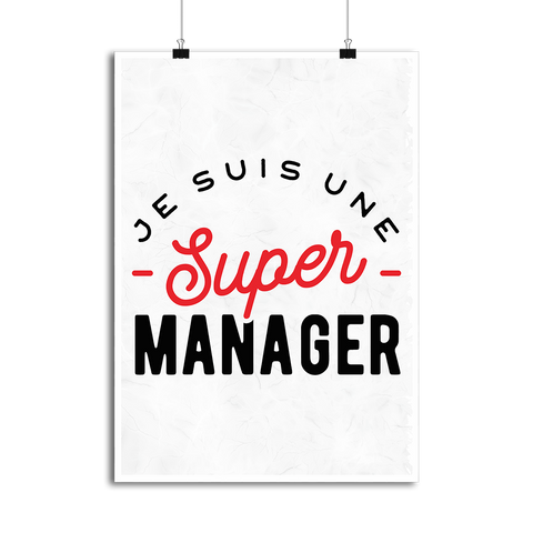 Affiche une super manager