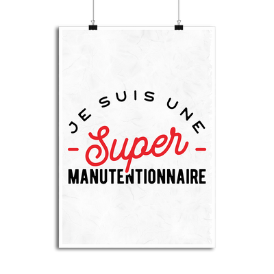 Affiche une super manutentionnaire