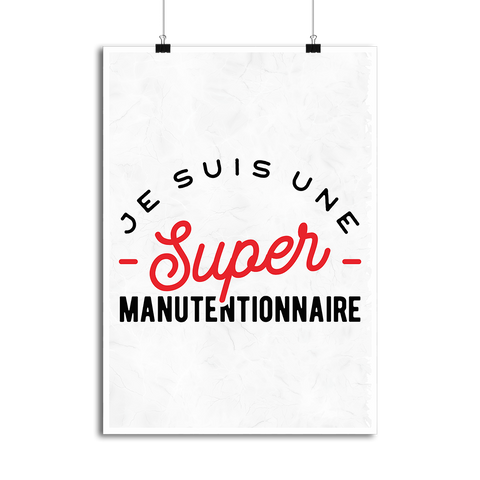 Affiche une super manutentionnaire