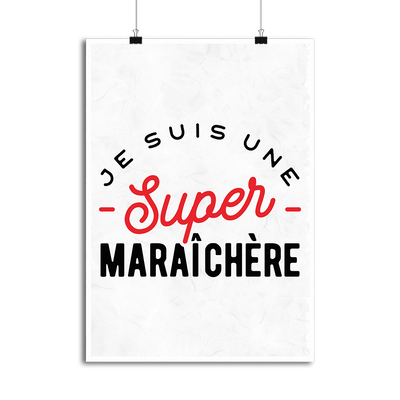 Affiche une super maraîchère