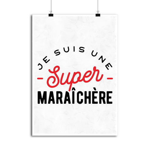 Affiche une super maraîchère