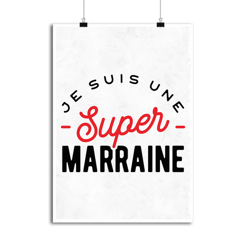 Affiche une super marraine