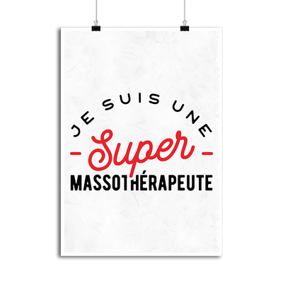 Affiche une super massothérapeute