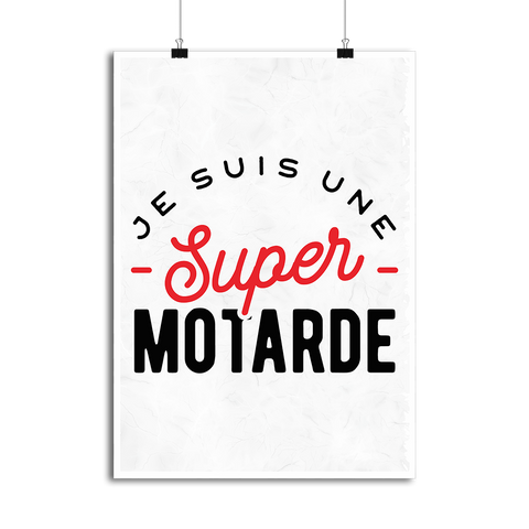 Affiche une super motarde