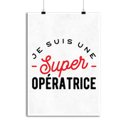 Affiche une super opératrice