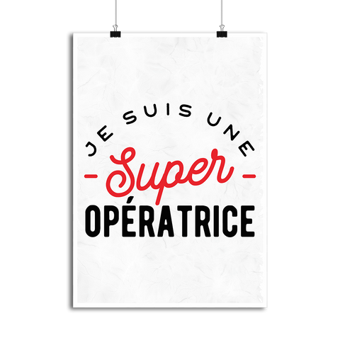 Affiche une super opératrice