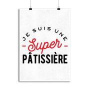 Affiche une super pâtissière